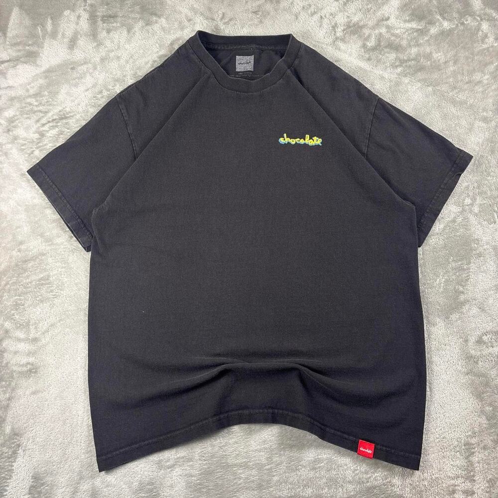 Vintage Chocolate Skateboards Promo T-Shirt Men’s Large Faded Black Skate